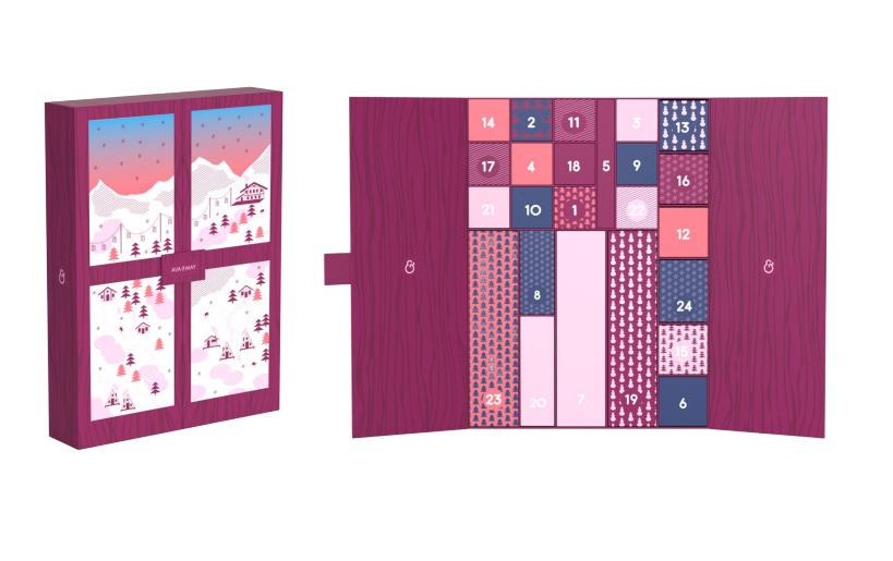 Adventskalender mit Miniprodukte<br>24 duftende Überraschungen – Minikerzen, Diffuser und mehr für eine festliche Adventszeit