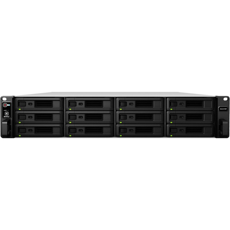 Synology RX1217RP boîtier de disques 0 To Rack (2 U) Noir, Gris