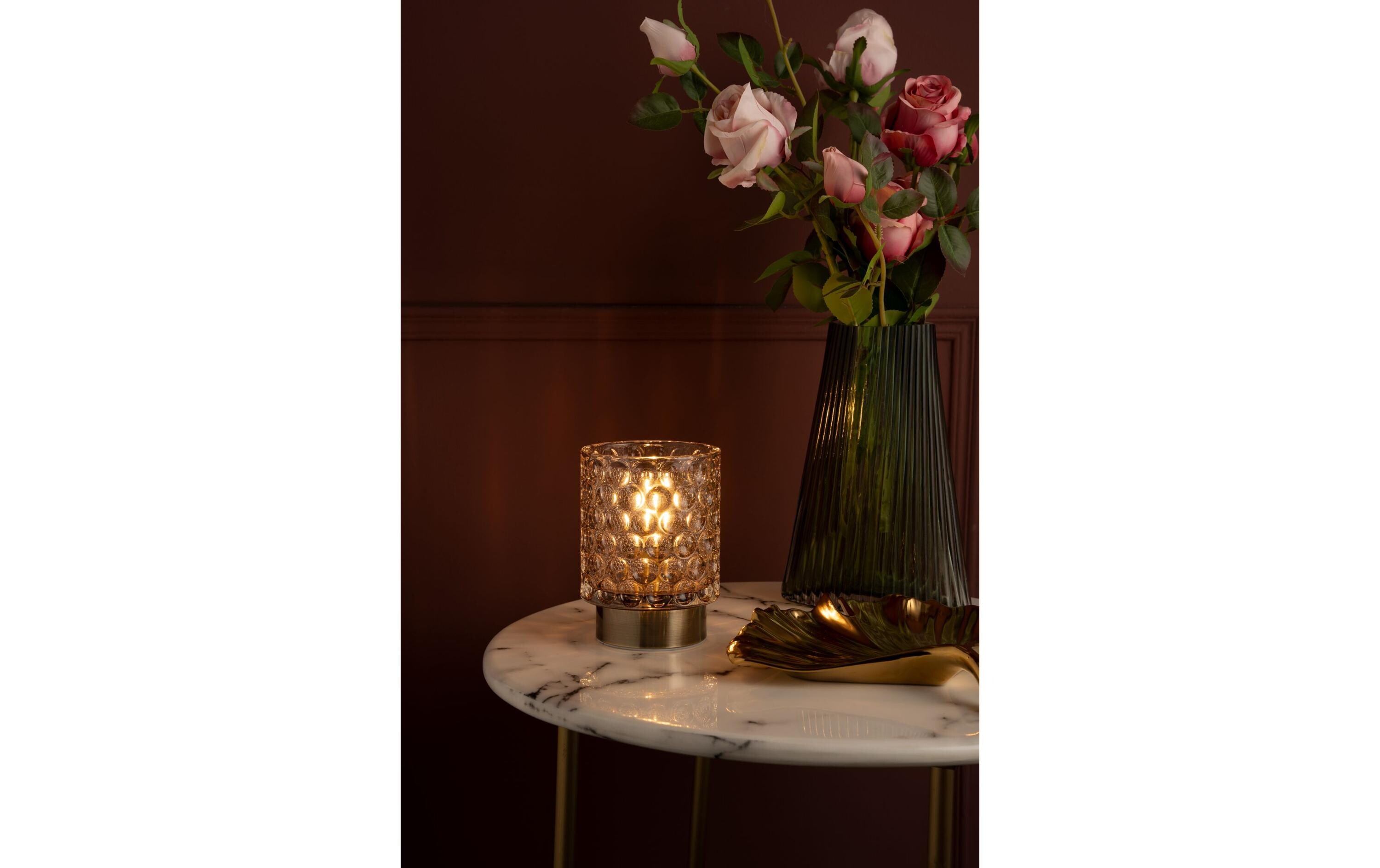 Tischleuchte Bright Glamour, E14, MehrfarbigLeuchte aus Glas/Metall