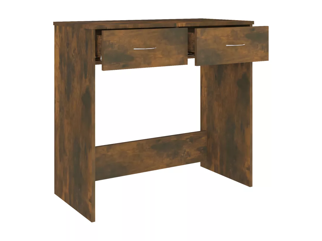 Bureau Chêne fumé 80x40x75 cm Bois d'ingénierie