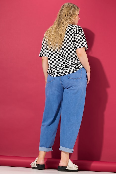Ballon-Jeans, High Waist, Ballon Legs, 4-Pocket, Elastikbund