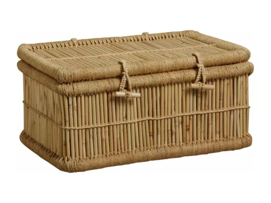 Malles en roseau naturel (Lot de 2)