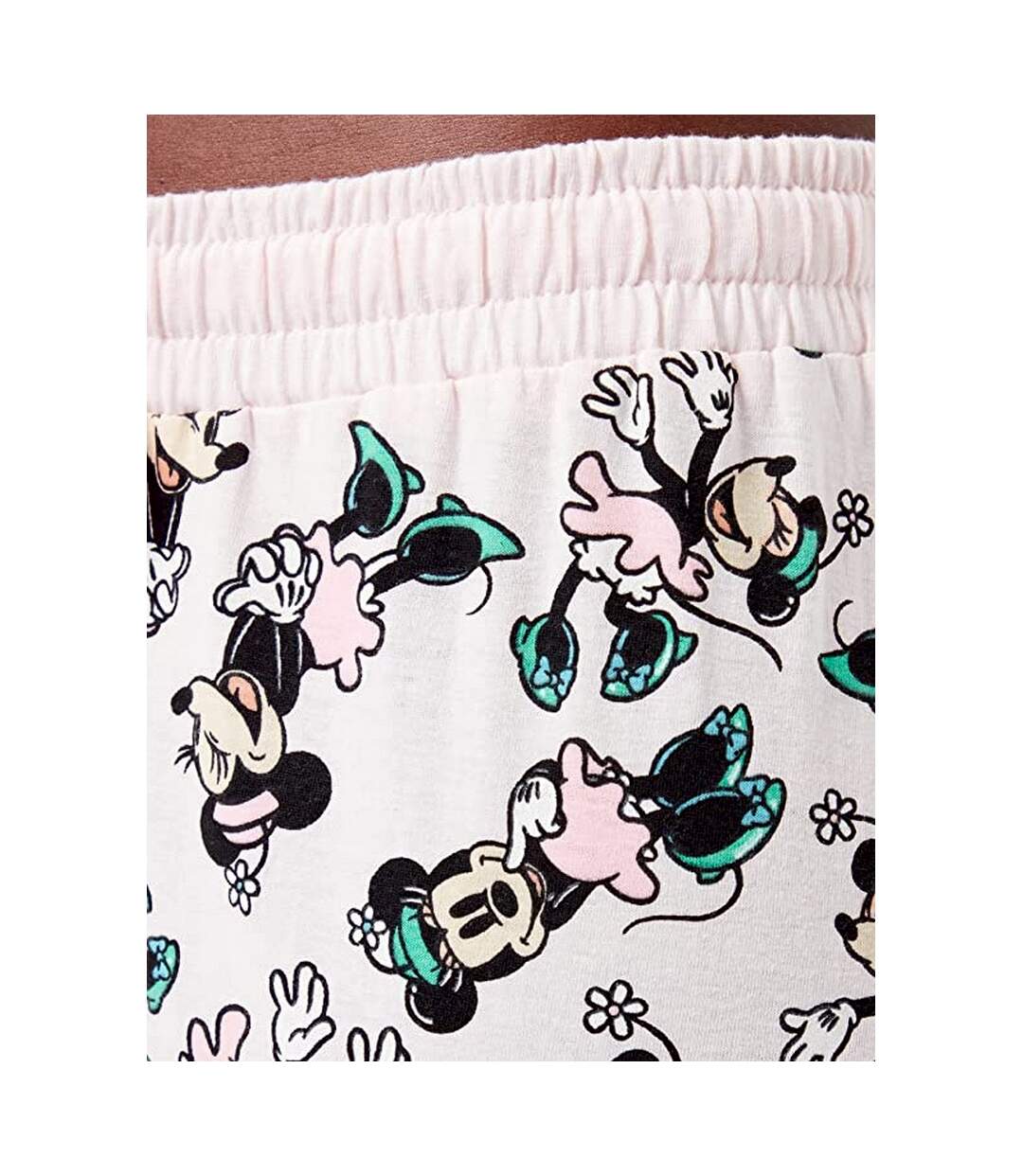 Disney - Ensemble de pyjama long GOOD VIBES - Femme (Blanc / Rose / Bleu) - UTTV571