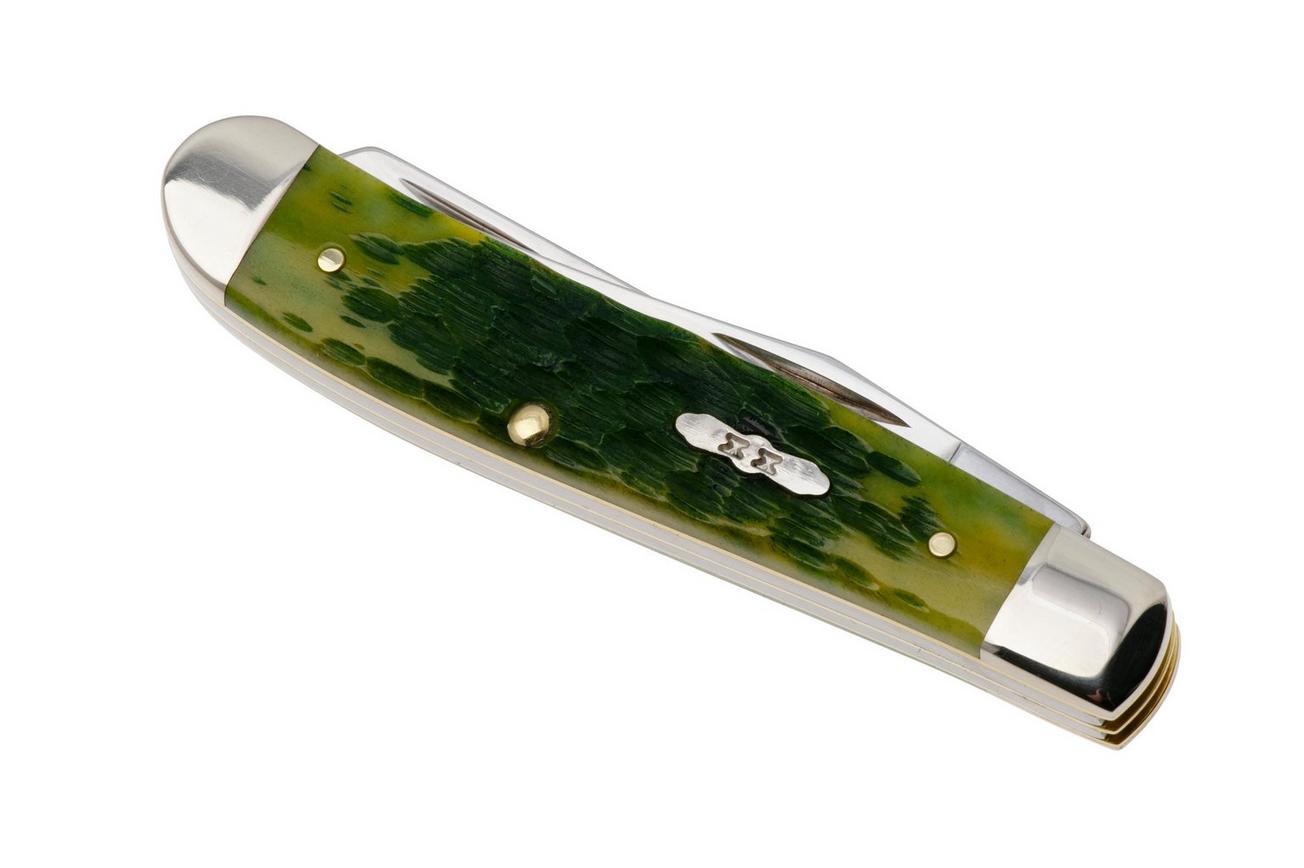 Case Mini Trapper 27861, Green Apple Bone, Peach Seed Jig, 6207 SS zakmes