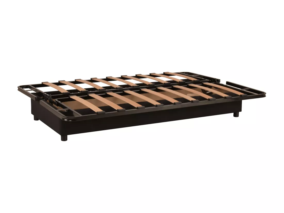 Canapé convertible clic-clac en tissu imprimé web noir FARWEST