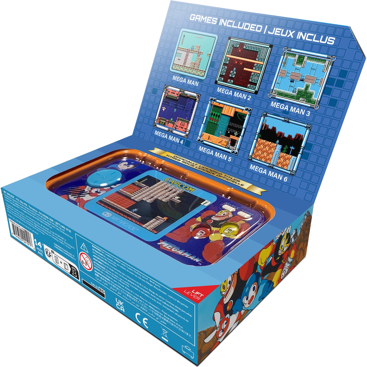 My Arcade Pocket Player Pro Mega Man håndholdt konsoll
