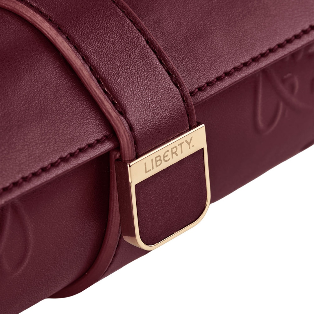 Wolf 1834 Liberty 3er Uhrenrolle Burgundy
