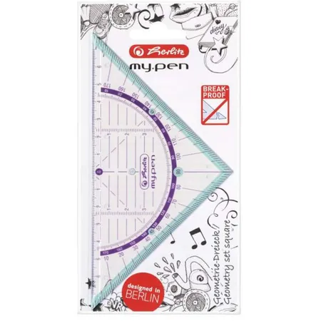 Herlitz Geometriedreieck My Pen 16cm Kunststoff
