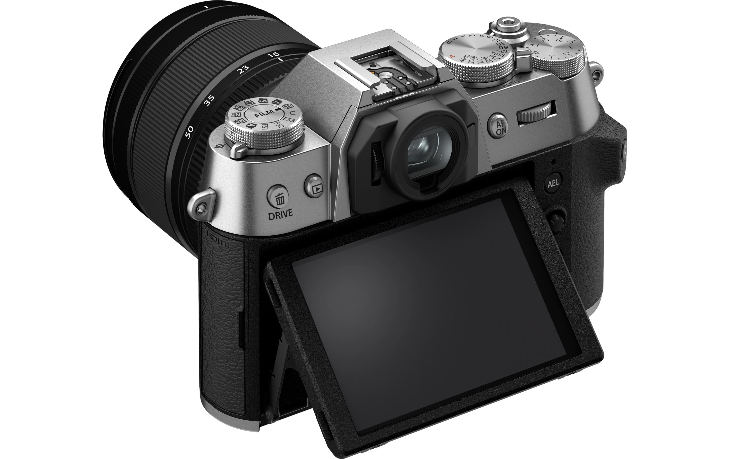 Fotokamera X-T50 Body Silver<br>Kompakte Systemkamera mit 40.2-Megapixel-Sensor, 6.2K-Video und Filmsimulations-Einstellrad