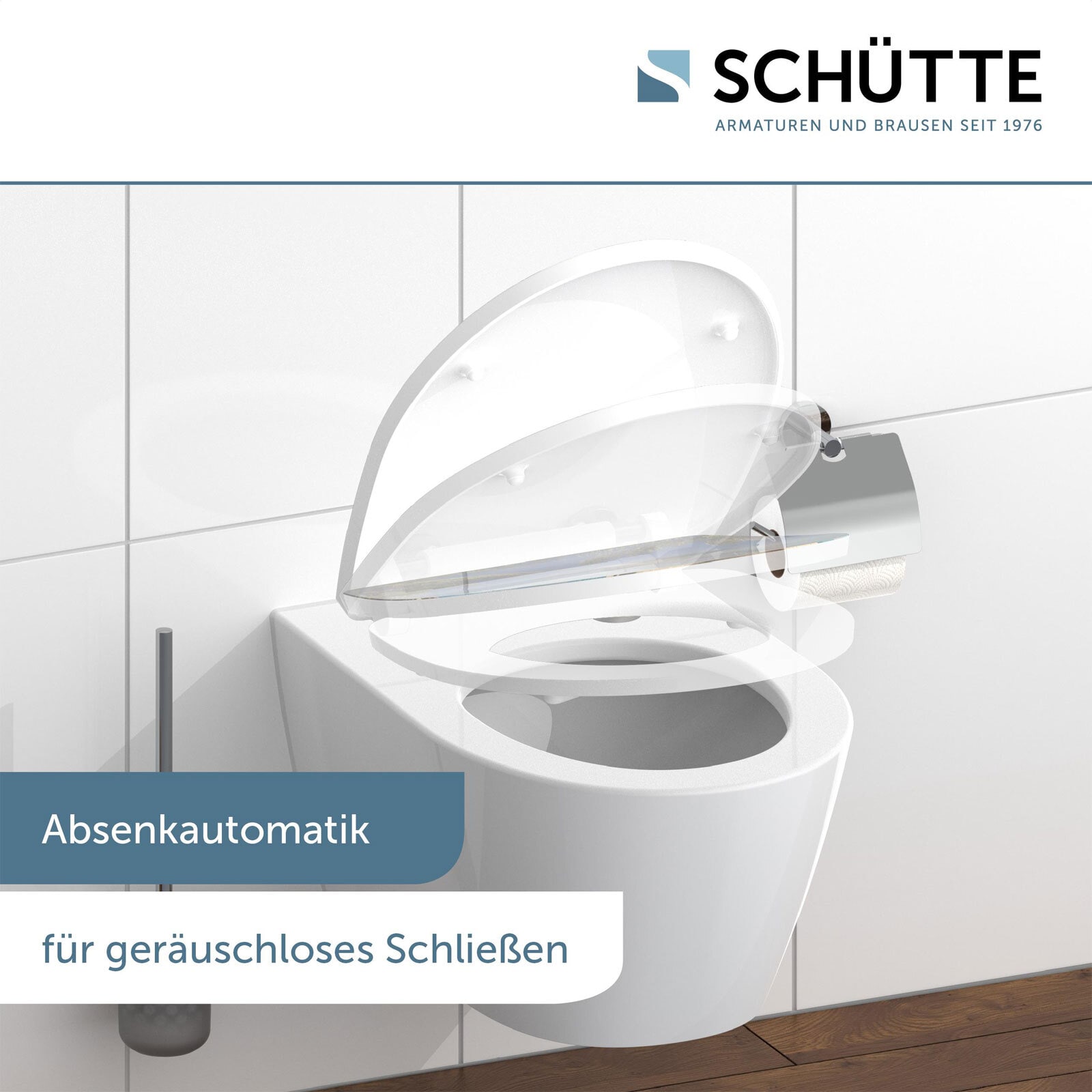 SCHÜTTE WC-Sitz Happy Elephant High Gloss Duroplast Absenkautomatik, Schnellverschluss