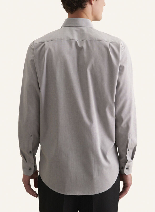 Seidensticker Business Shirt Regular Long sleeve Kent-Collar Uni Grey