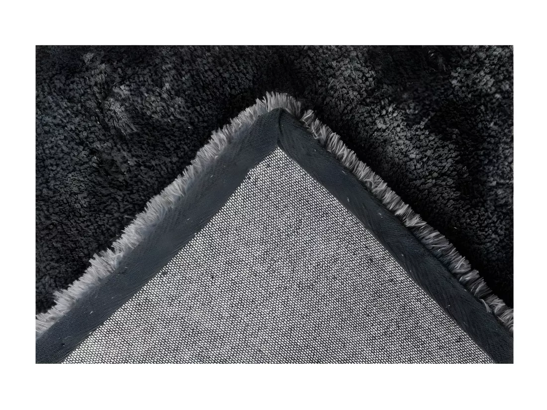 Tapis 230x160cm, design C005D coloris anthracite - Confort et élégance pour votre intérieur