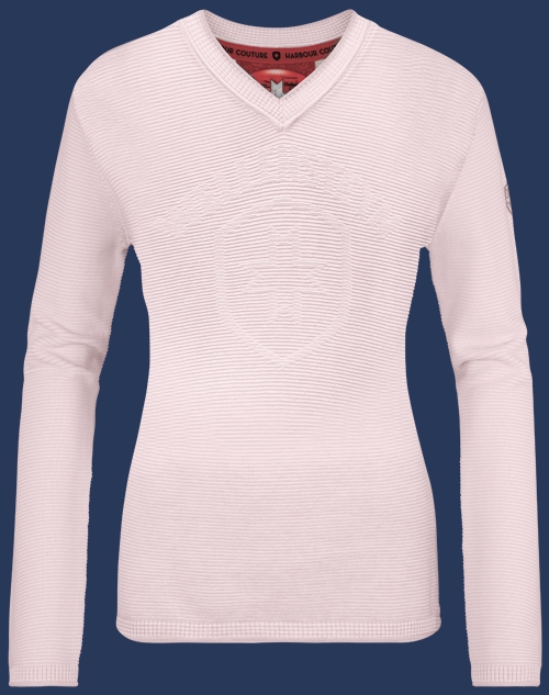 Damen Pullover 004 KoNitK, Cocos/Cloverfrost