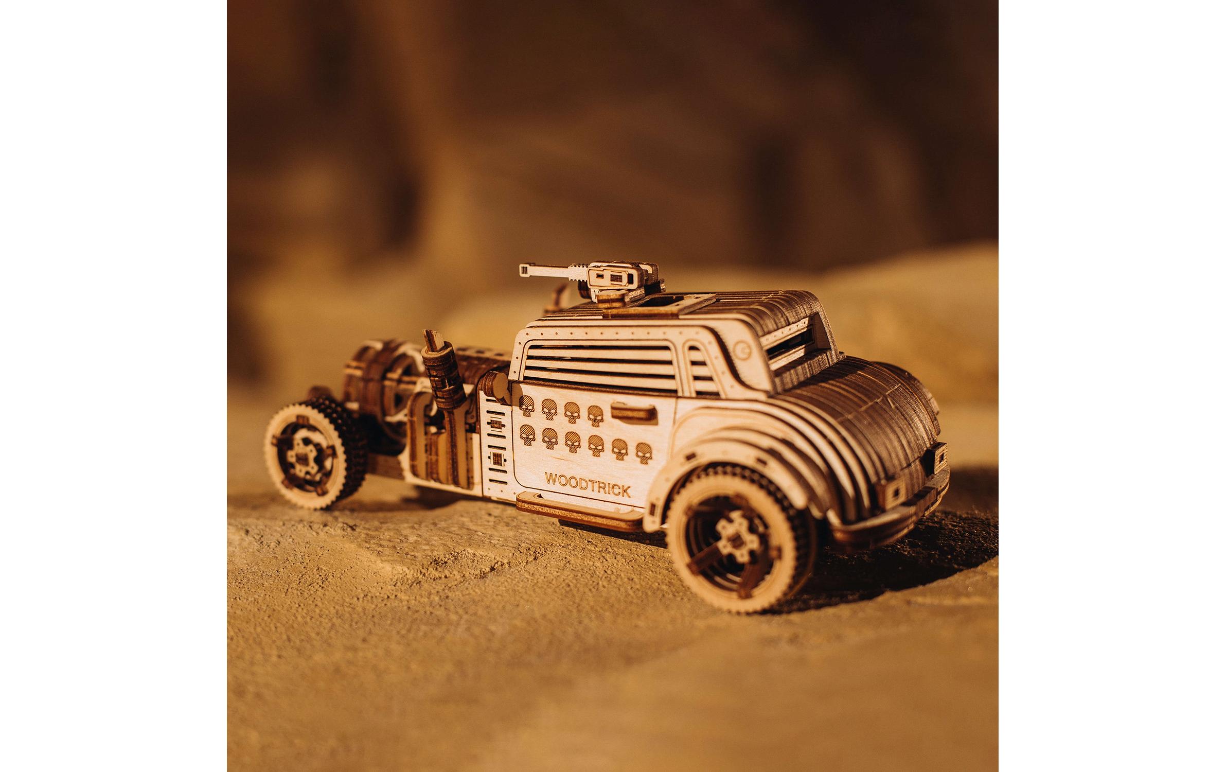 Bausatz Apocalyptic CarPostapokalyptisches Auto 3D Bausatz aus Holz