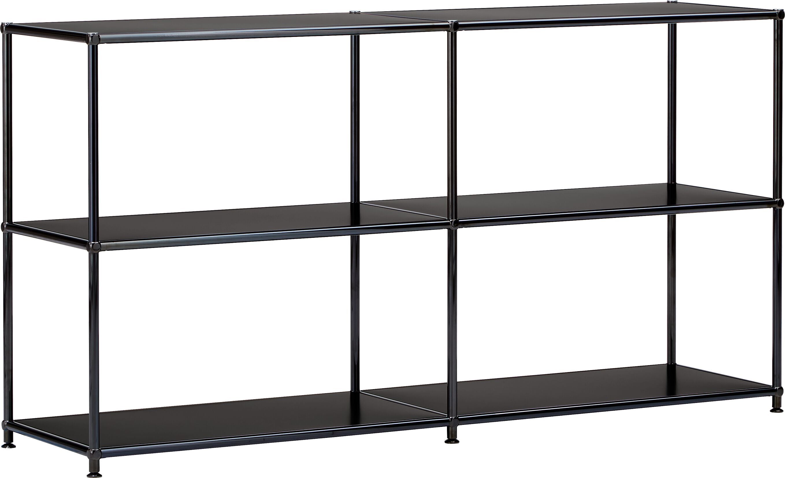 FLEXCUBE Regal - Schwarz / B: 152.0 cm x T: 40.0 cm x H: 80.0 cm