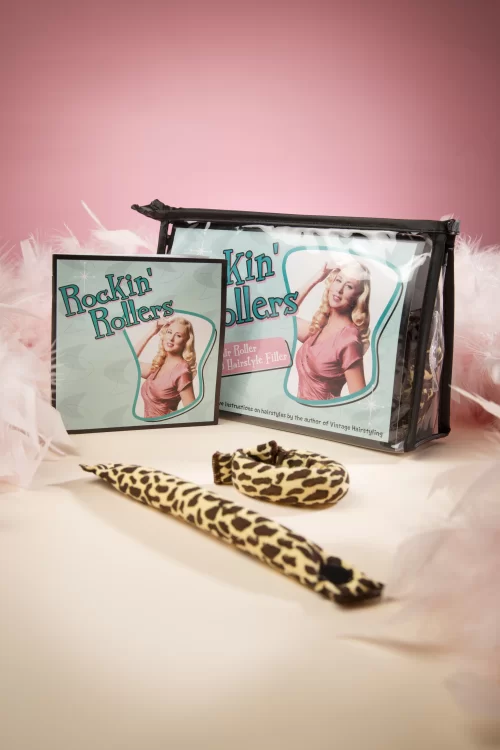 Lauren Rennells Vintage haarstyling: Rockin' Rollers Zachte haarroller met luipaardprint en kapselvuller