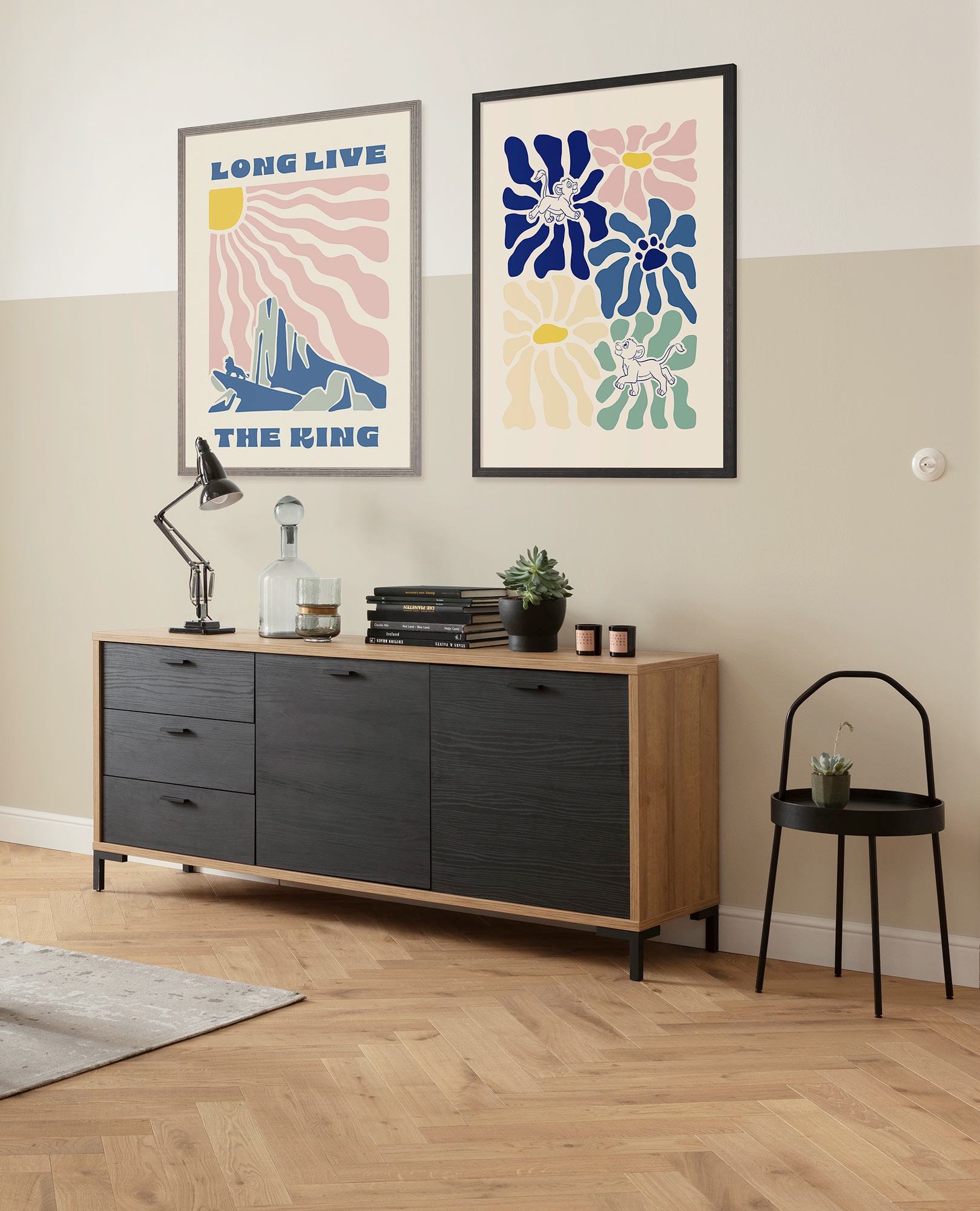 Komar Wandbild »Disney The Lion King Pride Rock« Disney Set, 1 Stk. tlg. 50 x 70 cm (Breite x Höhe) - Kinderzimmer, Dekoration