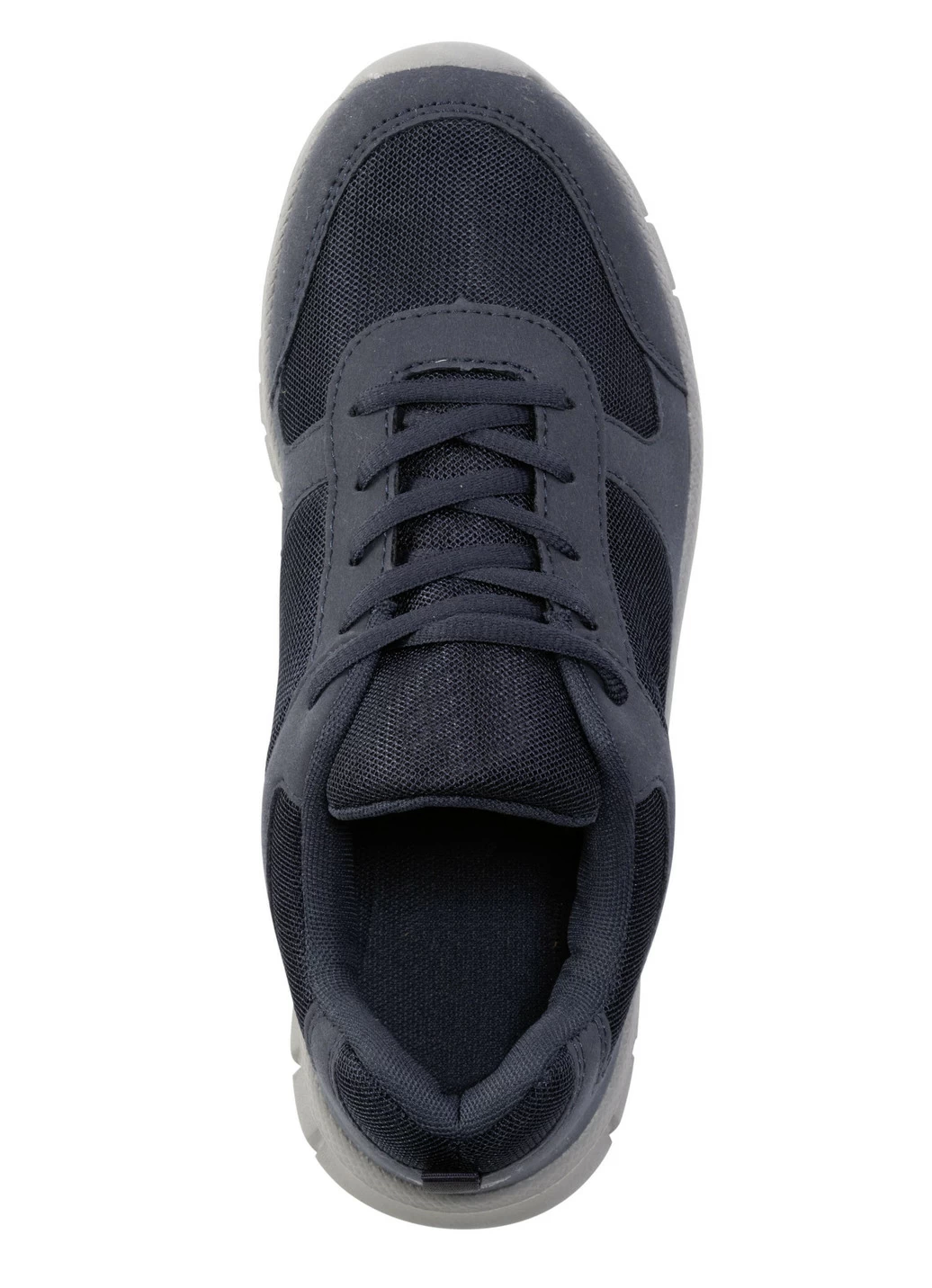 Schnür-Sneaker aus Synthetik und weichem Textilmaterial