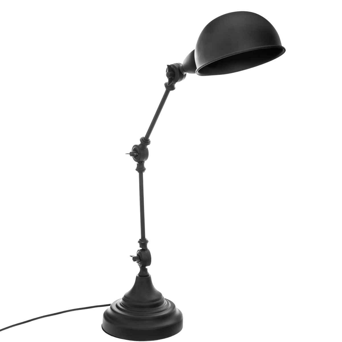 LAMPE METAL NOIR BASALT H.55CM