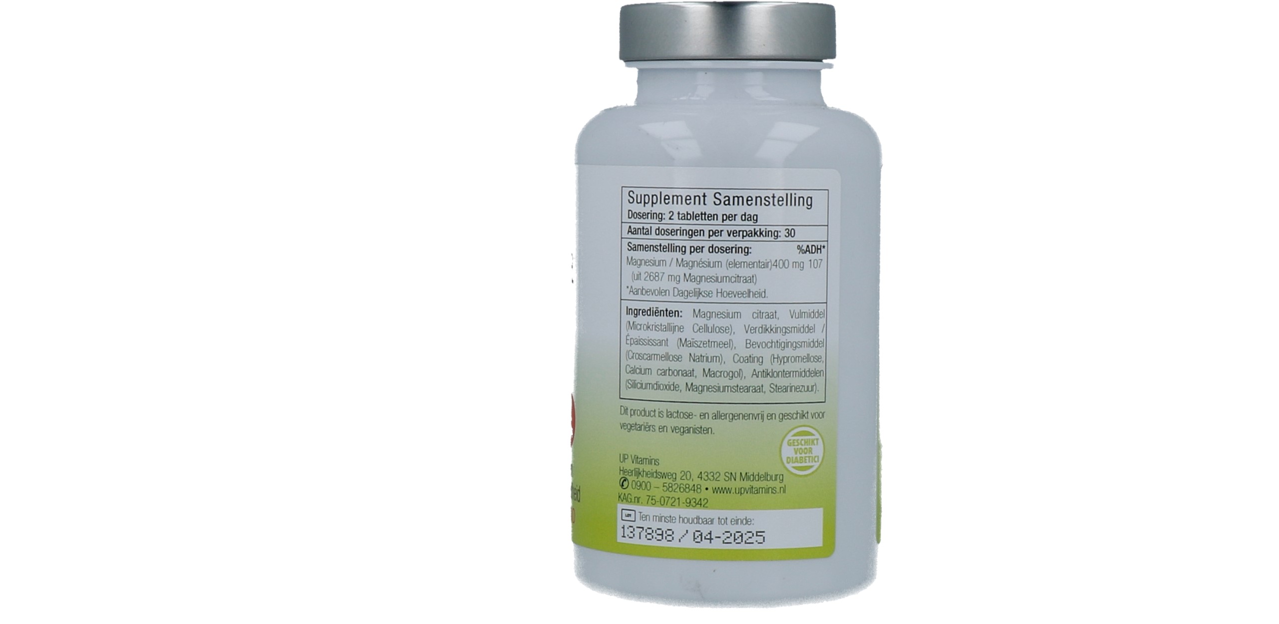 Unipharma Magnesium 400Mg Boos (60 tabletten)