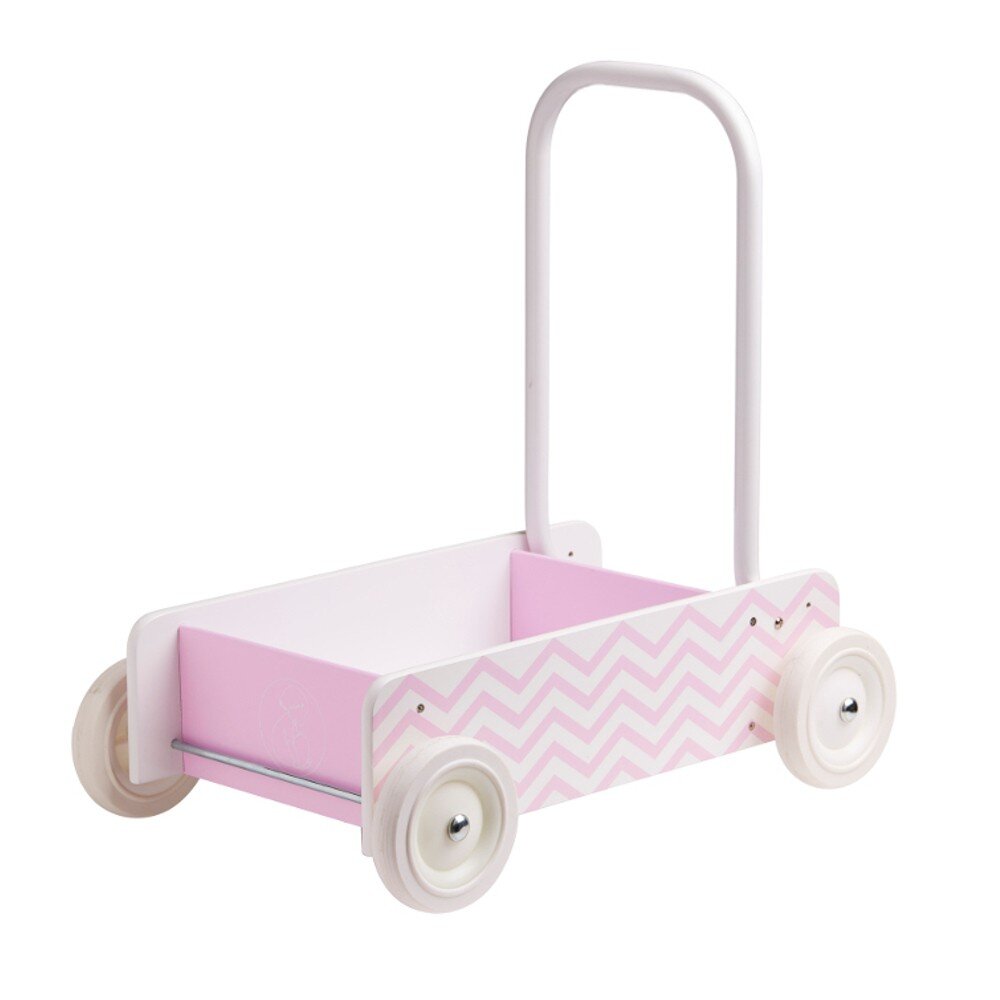 Kids Concept Kids Concept 6000 Lauflernwagen Barnkammaren mit Bremse, rosa