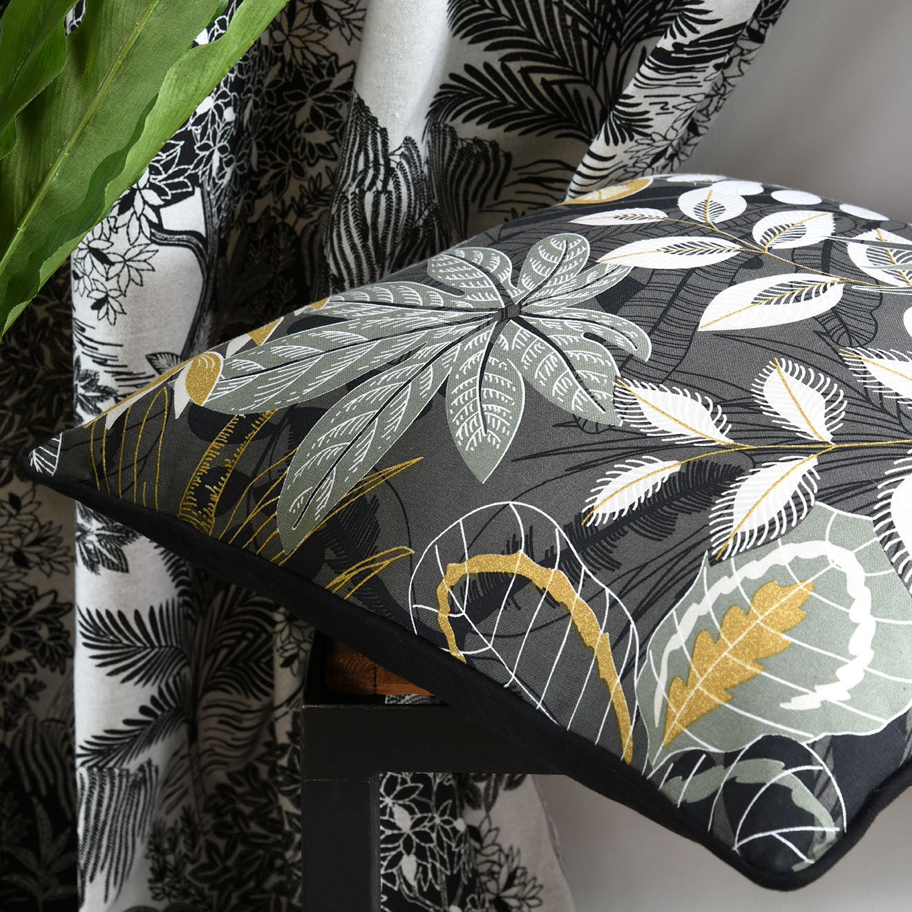 Stof Coussin Balao Aveyron anthracite - 45x45 cm