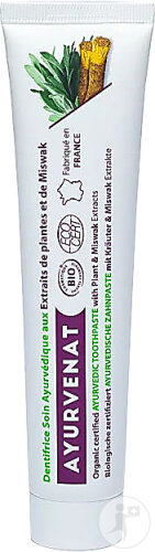 Ayurvenat Dentifrice Soin Ayurvédique Au Miswak Bio Tube 75ml