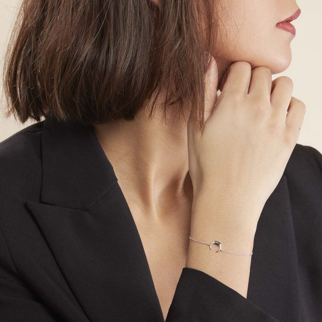 Bracelet Corneliana Argent Blanc Oxyde De Zirconium