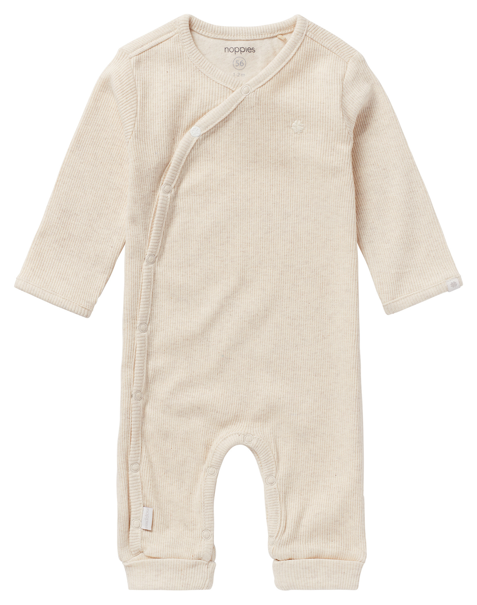 Noppies Noppies playsuit rib Nevis oatmeal