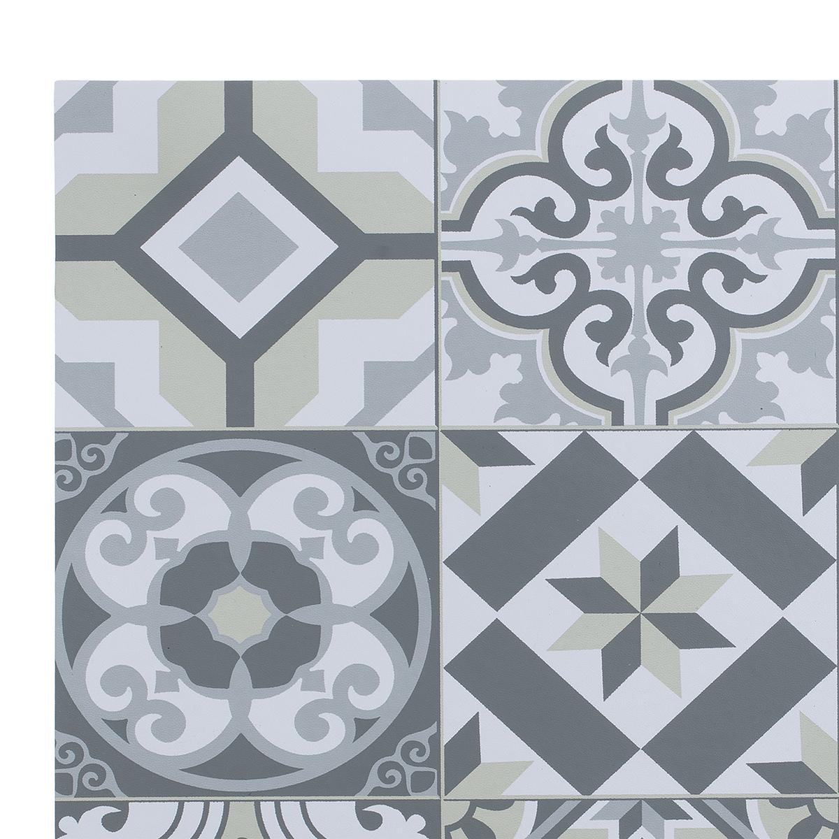 SET DE TABLE VINYLE CARREAUX CIMENT GRIS 45X30CM