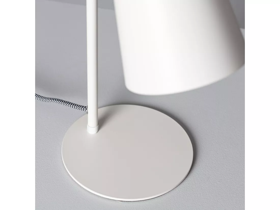 Lampe de Bureau Flex Métal Orfeo Blanc