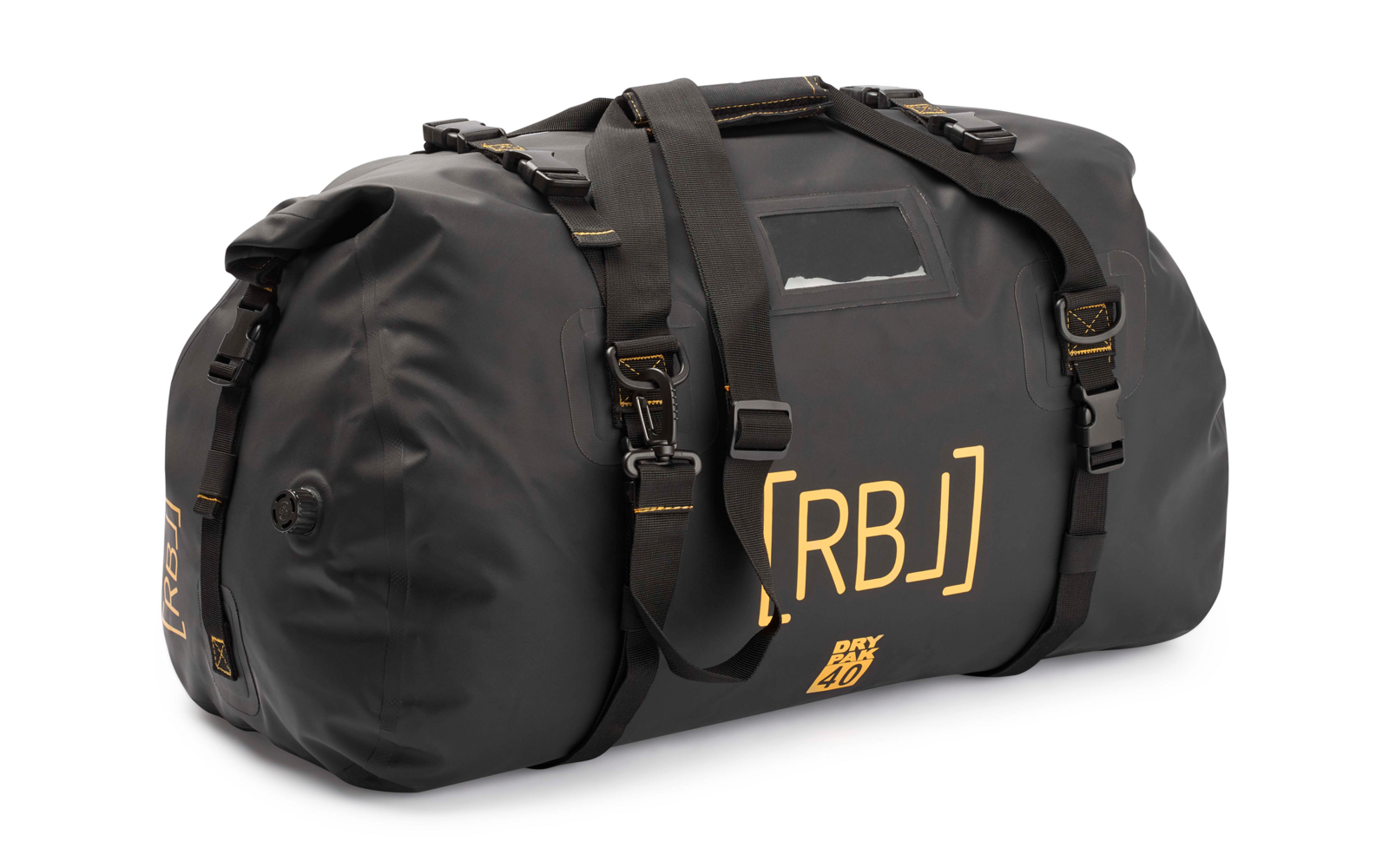 Rebel Outdoor Duffelbag / Wochenendtasche wasserdicht mit Roll-Top Verschluss 40 Liter blau