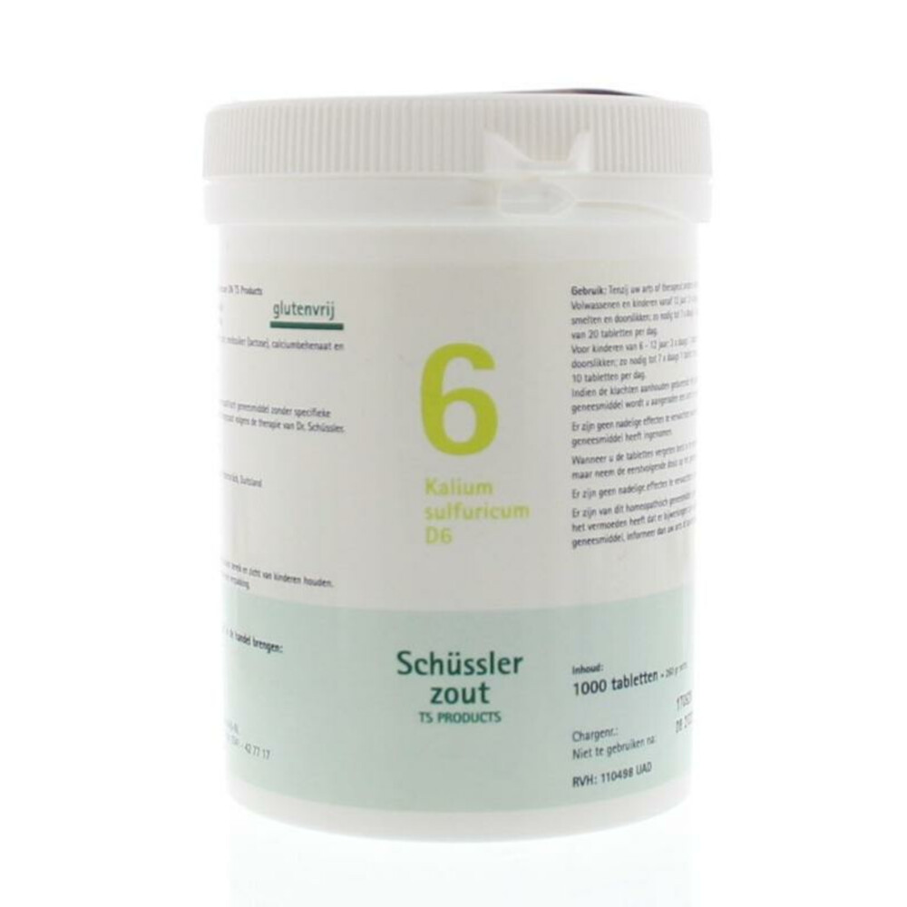 Pfluger Schussler Zout nr 6 Kalium Sulfuric D61000 tabletten