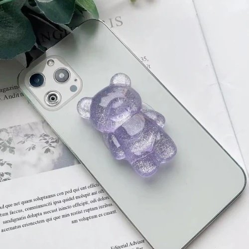 Sticky Bestie Jelly Bear Popsocket Purple 1pcs