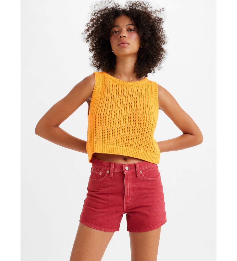 Levi's Short mãe vermelho