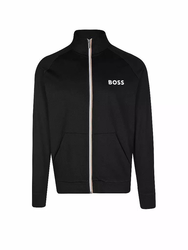 BOSS Loungewear Jacke schwarz