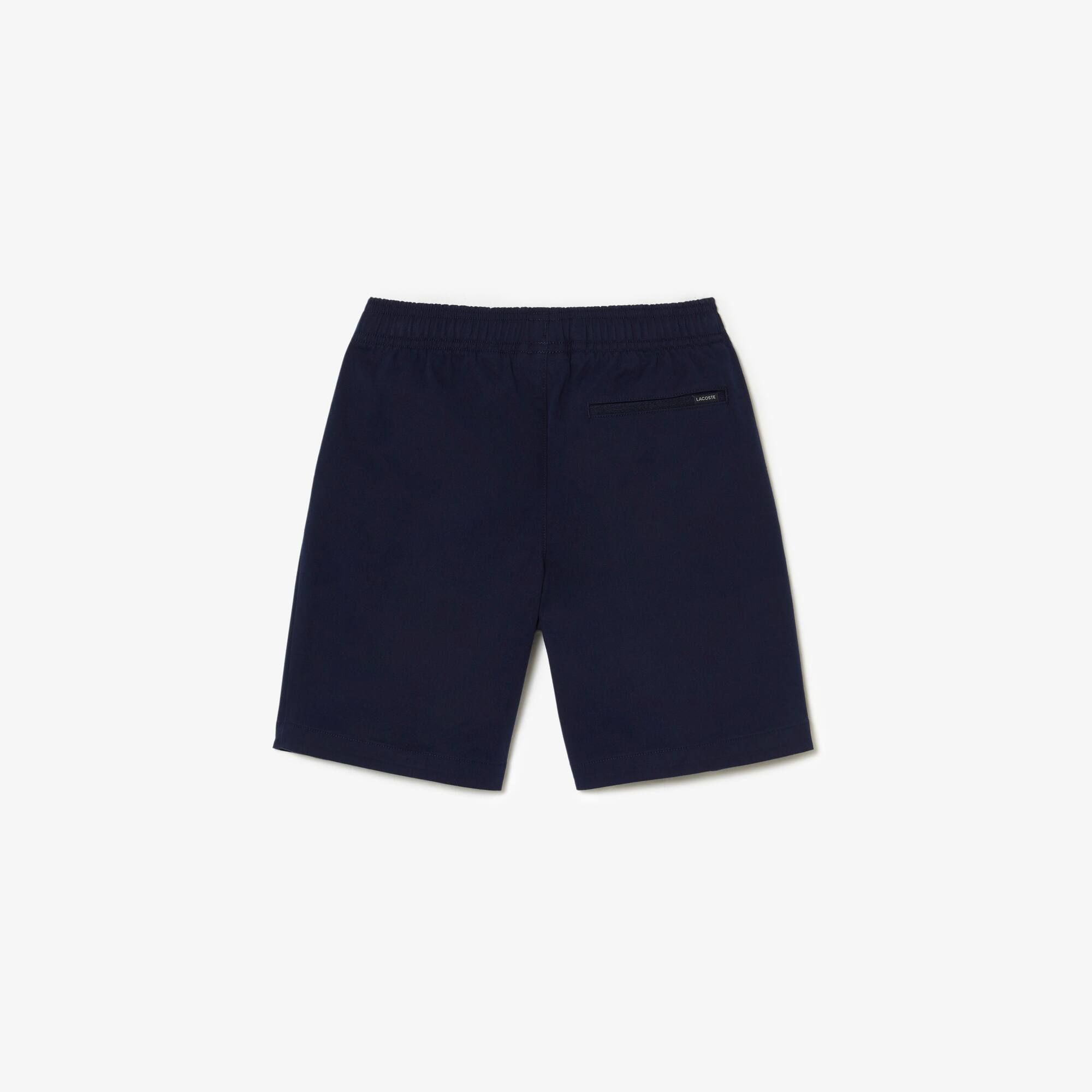 Jungen LACOSTE Bermudas aus leichter Baumwoll-Gabardine Hosen - Blau - Lacoste - Jungen
