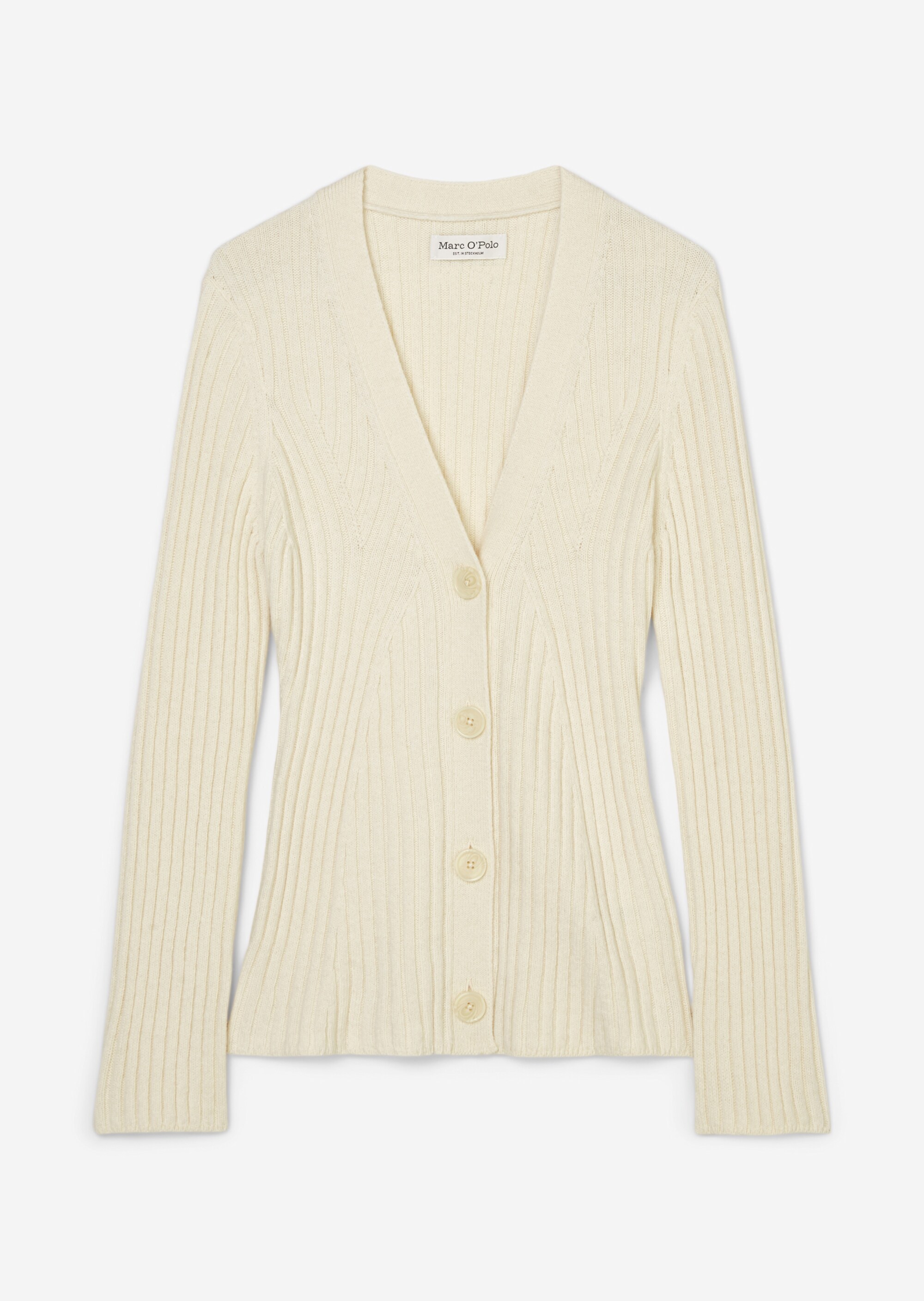V-Neck-Cardigan fittedmit Fully fashioned Details