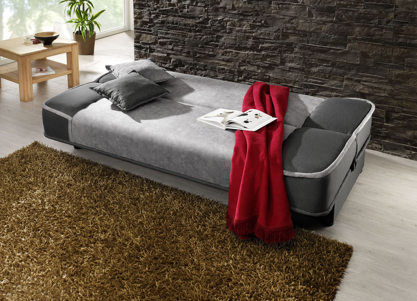Schlafsofa mit Bettkasten