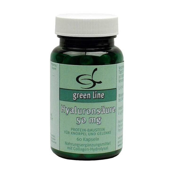 Hyaluronsäure 50 mg Kapseln - green line, 60 St