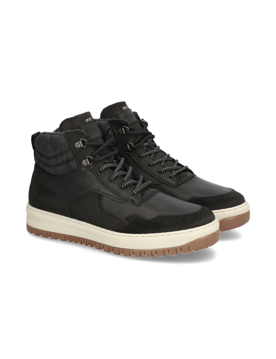 Lederkombination Sneaker Mid Cut