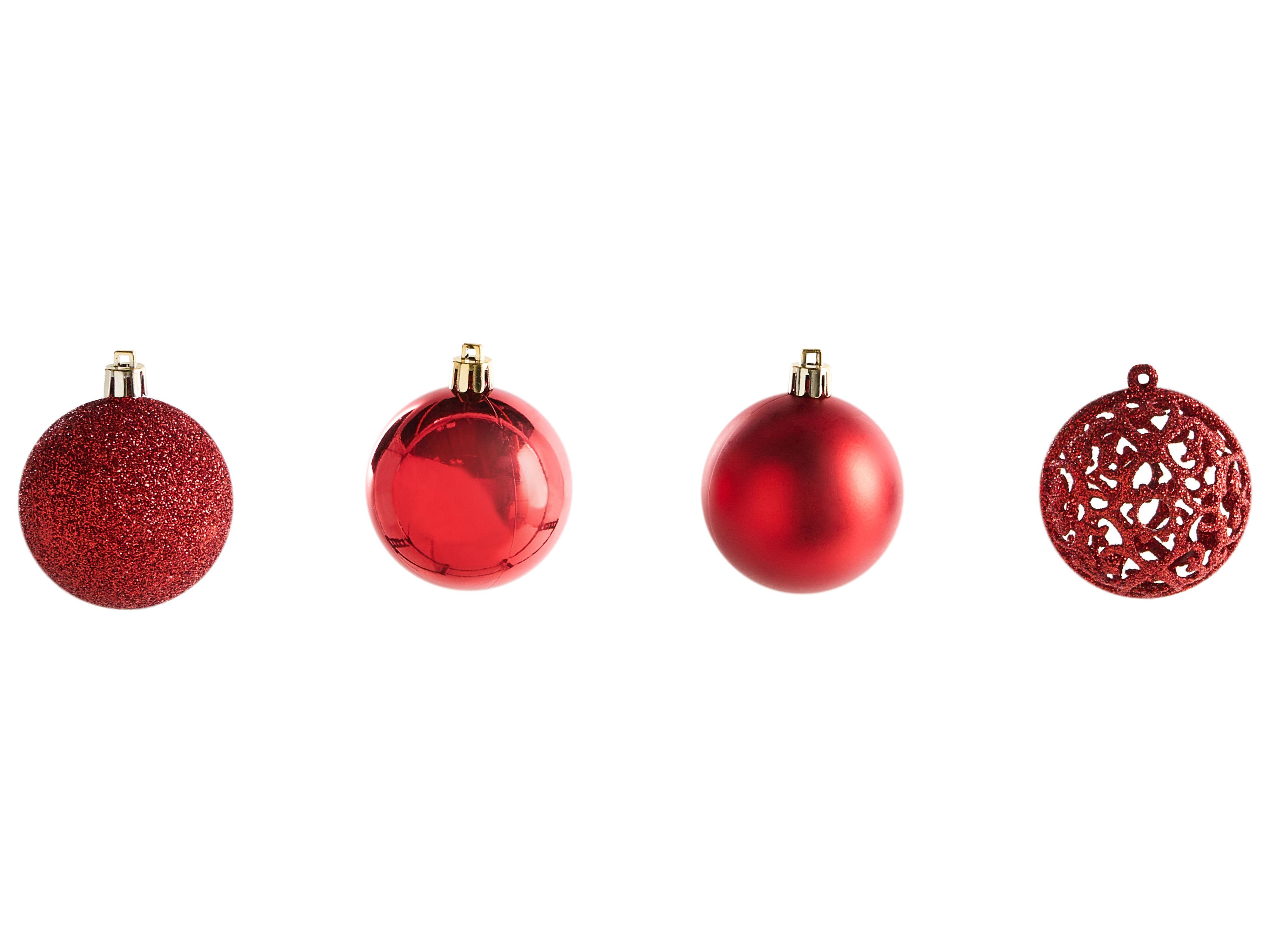 Set van 100 kerstballen VANERN Rood