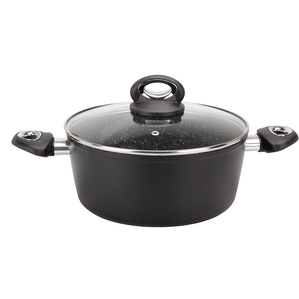 Faitout GRANITY aluminium revêtement anti-adhérent D 24cm