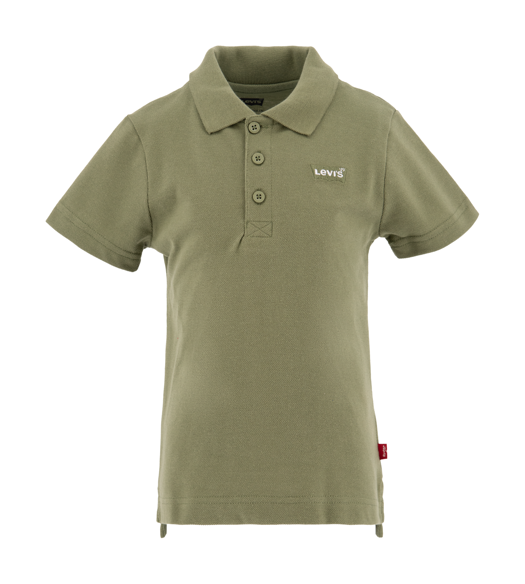 Polo fit col classique en coton mélangé | Vert