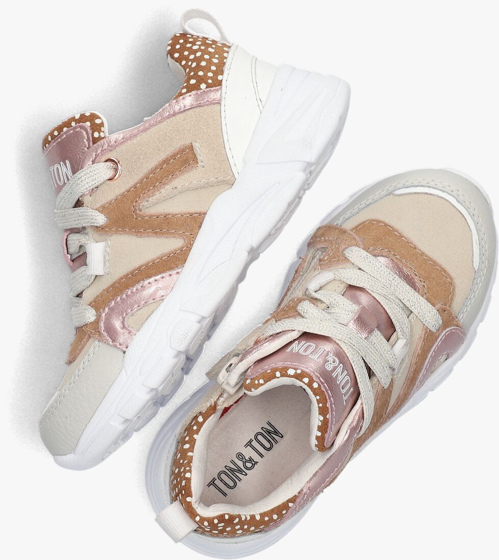 TON & TON beige ton & ton lage sneakers signy