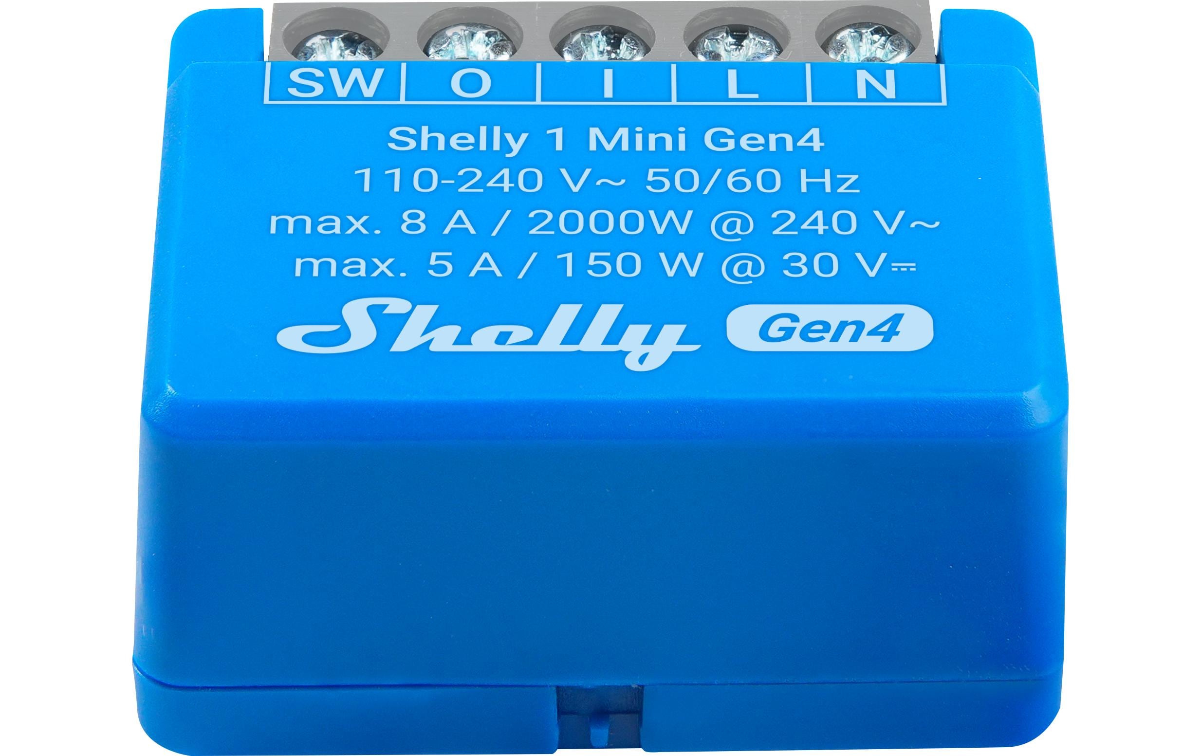 WLAN-Schaltaktor 1 Mini Gen4 WiFi-Switch Blau, 8 AWi-Fi-gesteuerter, intelligenter Schalter