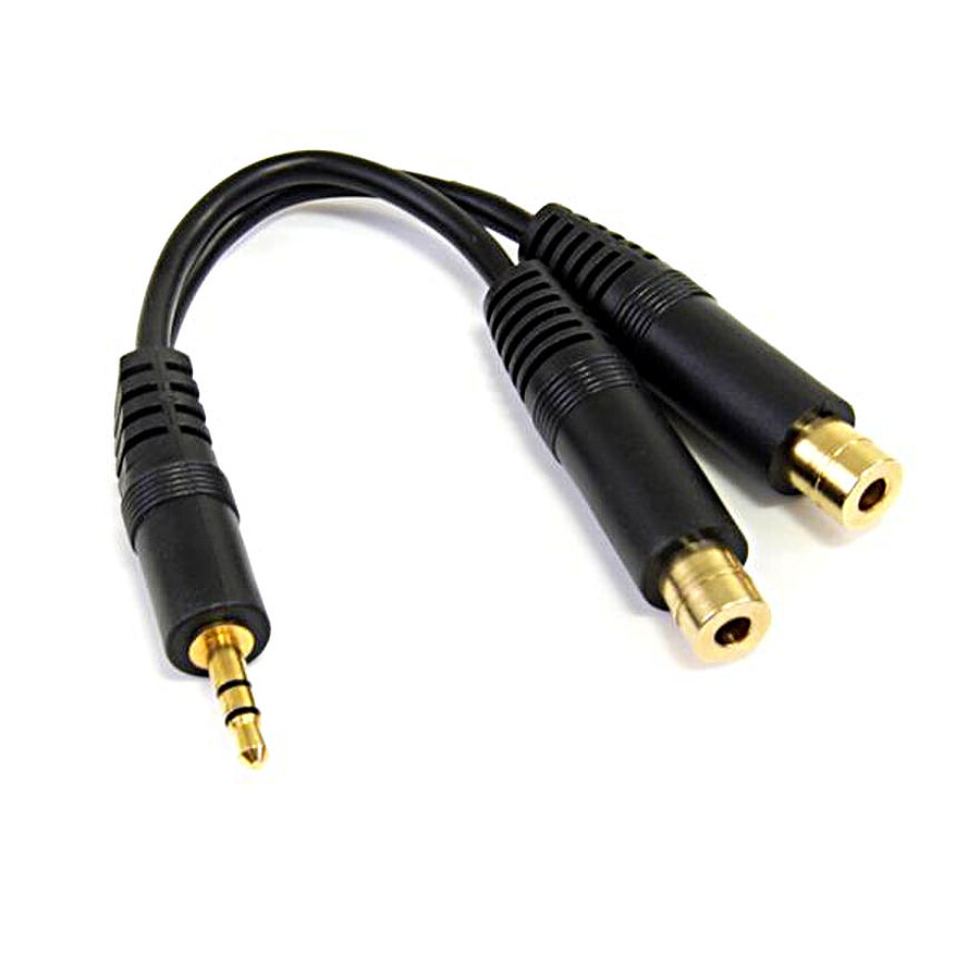 StarTech.com Câble répartiteur stéréo 15 cm - Jack 3,5 mm