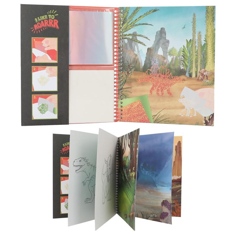 Dino World Malebog Stick & Shine( 0412473 )