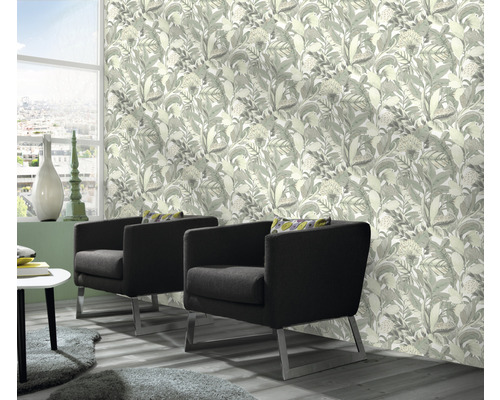 Vliesbehang 10202-07 Elle Decoration 2 Bloemengroen