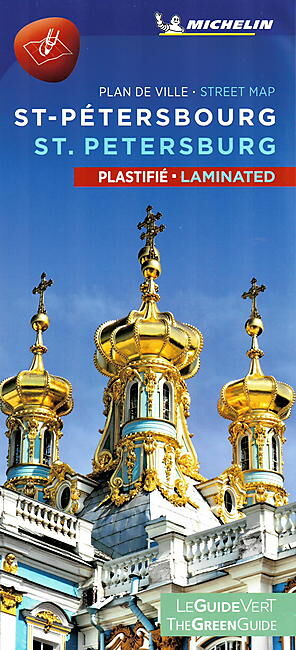 MICHELIN - PLAN DE VILLE ST PETERSBOURG PLASTIFIE